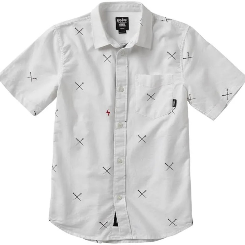 Harry Potter x Vans Size XL(boys) Houser Button Down Shirt NWT(read description)